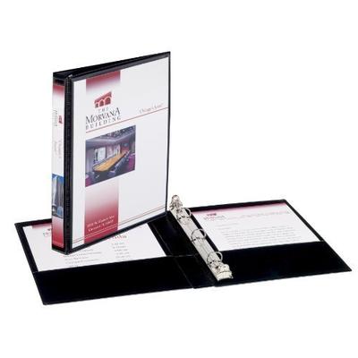 Avery 5.5" x 8.5" Durable View Binder with 1/2" Ring - Black (27725)