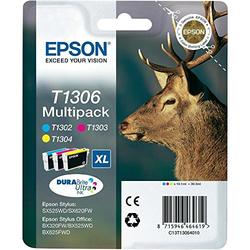 Epson Ink Tri-colour 3 x 30,3ml **3-pack**, C13T13064010 (**3-pack**)