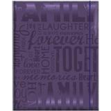 MBI Embossed Gloss Expressions Photo Album 4.75 x 6.5 100 Pocket Family Deep Purple