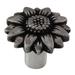 Vicenza Designs Carlotta Flower Novelty Knob Metal in Gray | 1.25 W in | Wayfair K1074-AN