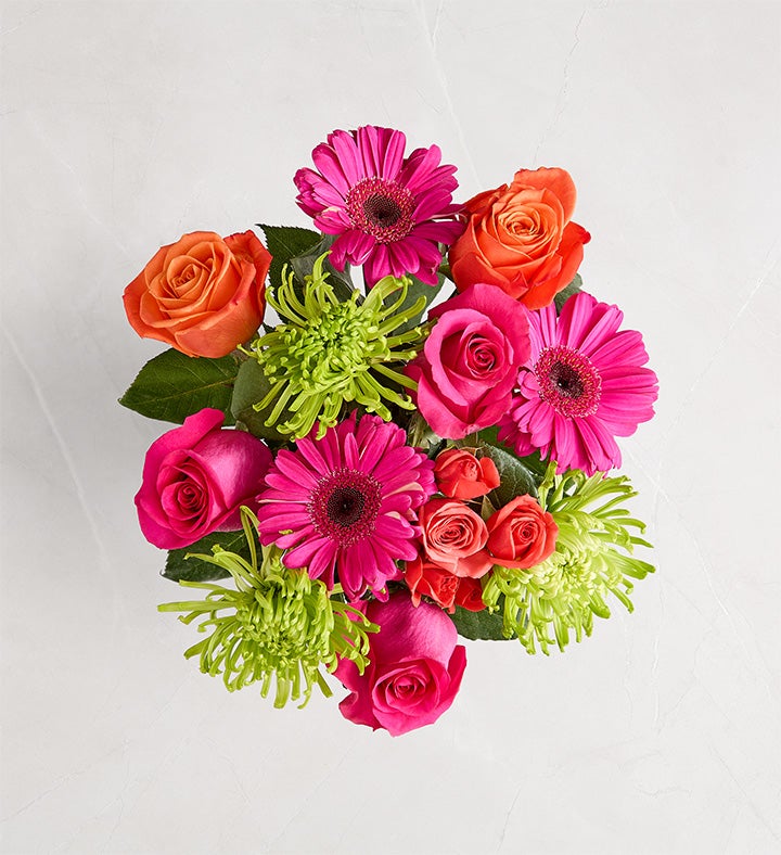 1-800-Flowers Flower Delivery Vibrant Blooms Bouquet Only | Same Day Delivery Available | Happiness Delivered To Their Door