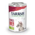 6x405g Chicken, Beef & Tomato Yarrah Organic Chunks Wet Cat Food