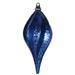 Vickerman 33669 - 12" Sea Blue Candy Glitter Swirl Drop Christmas Tree Ornament (M132662)