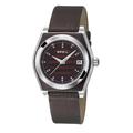 Breil Women's Quartz Watch with Brown Dial Analogue Display and Brown Leather Strap TW0935