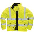 Portwest Mens Lined Hi Vis Fleece Jacket (L) (Yellow)