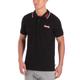 Lonsdale Men's Lion Polo Shirt, Black (black / dark red / white), Large