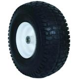 Martin Wheel 606DC-TR341I Pneumatic Smooth Garden Tractor Wheel White