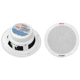 Pyle PLMR605W 6.50 Inch Waterproof 2 Way Full Range Marine Speaker Pair White