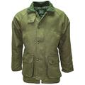 New Mens Derby Tweed Jacket Coat Outdoor Breathable Quilted Waterproof Coat Fishing Hunting Shooting Farming Mens Wool Branded Outerwear (Dark Green XXL)