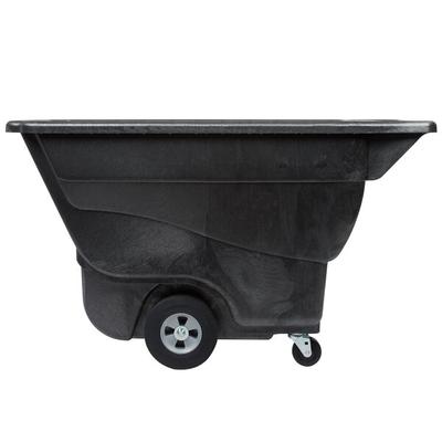 Rubbermaid® FG9T1400BLA Black 0.5 Cubic Yard Heavy Duty Tilt Truck / Trash Cart (850 lb.)