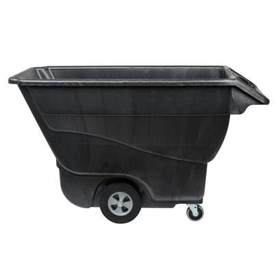 Rubbermaid® FG9T1500BLA Black 1.0 Cubic Yard Tilt Truck / Trash Cart (1250 lb.)