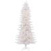 Vickerman 308501 - 8.5' x 46" Crystal White Pine Slim 650 Warm White Italian LED Lights Christmas Tree (A135681LED)