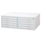 Safco Products Company Five-Drawer Flat File Filing Cabinet Metal in White | 16.5 H x 46.5 W x 35.5 D in | Wayfair 4996WHR