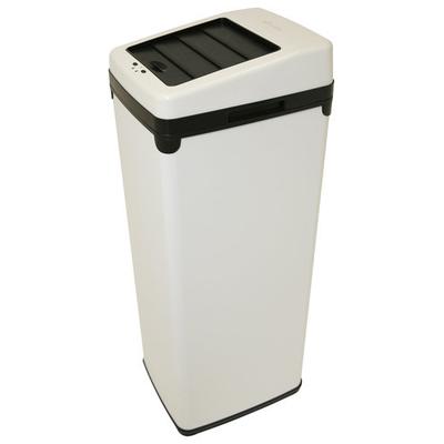 iTouchless 14-Gal. Touchless Trash Can - White