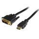 StarTech.com HDMI® auf DVI-D Kabel 2m (Stecker/Stecker) - HDMI/DVI Adapterkabel mit vergoldeten Kontakten - HDMI/DVI Videokabel Schwarz