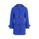 De La Creme - Royal Blue Womens Wool & Cashmere Winter Hooded Duffle Coat Size 14 42