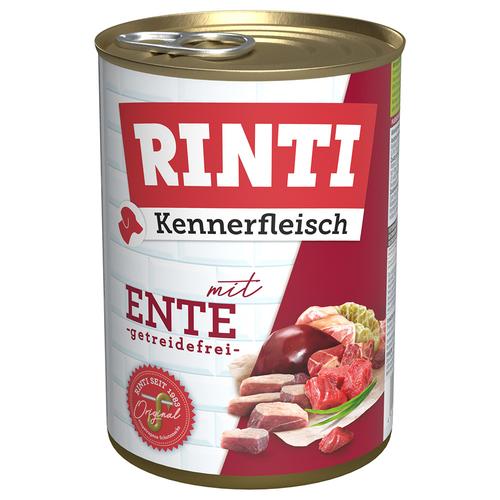 12x400g Kennerfleisch Ente RINTI Hundefutter nass