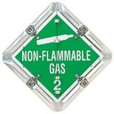 Brady 262-63200 Flip Style Placard Blank-Flam.Gas 2-Non-Flam.-O