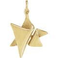 14ct Yellow Gold Religious Judaica Star of David 19x17mm Jewelry Gifts for Women