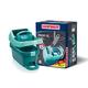 Leifheit Profi XL Wringing Bucket with Rollers, for Leifheit Profi Mop, Heavy Duty Wringing Bucket, Foot Operated Profi Mop, Professional Cleaning, Turquoise, 51 x 39 x 29 cm