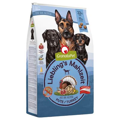 2 x 10kg Lieblings Mahlzeit Senior Pute Granatapet Hundefutter trocken getreidefrei