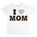 Toddler Tiny Turnip White Baltimore Orioles Heart Mom T-Shirt