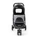 Promenade Pet Stroller in White/Black, 37" L X 20" W X 40" H