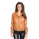 A1 FASHION GOODS Womens Latest Short Fitted Bomber Real Leather Zip Up Jacket Cameron Tan (10)