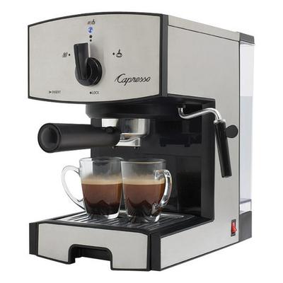 Capresso EC50 Espresso and Cappuccino Maker - Stainless-Steel/Black - 11705