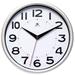 Infinity Instruments Home Essential Resin Case Wall Clock - Silver Resin, 9