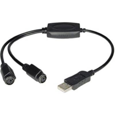 Tripp Lite 35 USB to PS/2 Adapter - Black