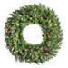 Vickerman 306772 - 84" Cheyenne Pine Wreath 400WmWht LED (A801085LED) Christmas Wreath 72 Inches and Larger