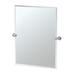 Gatco Channel 31.5"H Frameless Beveled Rectangle Bathroom Vanity Mirror, Glass in Gray | 31.5 H x 28 W x 2 D in | Wayfair 4689S