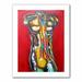 ArtWall '92 Percent Water' by Susi Franco Graphic Art on Rolled Canvas in Indigo/Red/Yellow | 22 H x 18 W x 0.1 D in | Wayfair sfranco-065-18x14