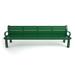 Frog Furnishings Heritage Recycled Plastic Park Outdoor Bench Plastic in Green | 30 H x 96 W x 22 D in | Wayfair PB8GREGFHER