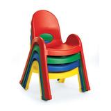Angeles Value Stack Classroom Chair Plastic in Red/Green | 23.75 H x 15.625 W x 19.5 D in | Wayfair AB7713PG
