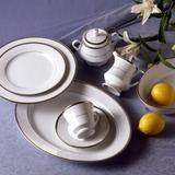 Noritake Regina Platinum Platter in White | 16 W in | Wayfair 4324-414