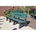 Frog Furnishings Adams Colonial Recycled Plastic Park Outdoor Bench Plastic in Green | 33.5 H x 96 W x 25 D in | Wayfair PB8GRECOLE