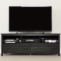 South Shore Exhibit TV Stand for TVs up to 65" Wood in Brown/Gray/White | Wayfair 11887