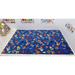 Blue/Green 144 x 0.25 in Area Rug - Kid Carpet I Know my ABCs Childrens Rug Nylon | 144 W x 0.25 D in | Wayfair FE767-78A