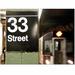 Trademark Fine Art '33 Street' by Yale Gurney Framed Photographic Print on Wrapped Canvas in Black/Gray/Green | 14 H x 19 W x 2 D in | Wayfair