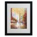 Trademark Fine Art "French Street Scene II" Framed Painting Print on Canvas in Brown/Green | 20 H x 16 W x 0.5 D in | Wayfair JV560-B1620MF