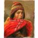 Trademark Fine Art 'Dia de Trabajo' by Jimenez Painting Print on Canvas Metal in Brown/Red | 32 H x 26 W x 2 D in | Wayfair MA031-C2632GG