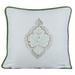 Gracious Living Peaceful Burlap Throw Pillow Down/Feather in White | 20 H x 20 W x 5 D in | Wayfair Pillow Peaceful White