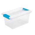 Sterilite Medium Clip Box, Stackable Small Storage Latch Lid Bin, Container Organizes Office, Crafts in White | 5.38 H x 6.63 W x 11 D in | Wayfair