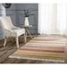 White 30 x 0.25 in Area Rug - Dakota Fields Basler Striped Hand-Woven Wool Beige Area Rug Wool | 30 W x 0.25 D in | Wayfair