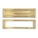 BRASS Accents Brass Mail Slot Brass in Yellow | 3 H x 10 W x 1.125 D in | Wayfair A07-M0070-PVD