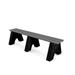 Frog Furnishings Adams Sport Recycled Plastic Park Outdoor Bench Plastic in Gray | 18 H x 72 W x 24 D in | Wayfair PB6GRASPOE