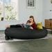 Jaxx Cocoon 6 Foot Bean Bag Chair - Denim Fade Resistant/Denim in Black | 20 H x 72 W x 72 D in | Wayfair 15825400