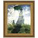 Vault W Artwork Woman w/ a Parasol, 1875 by Claude Monet Framed Painting Print Canvas in Green/White | 44.75 H x 38.25 W x 2 D in | Wayfair P03954